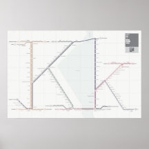 Den typografiska metroen kartlägger affischer