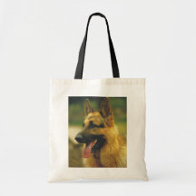Den tyska herden, toto hänger lös tote bag