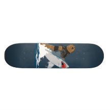 Den underbara flykten - björnhajkavalleri skateboard decks