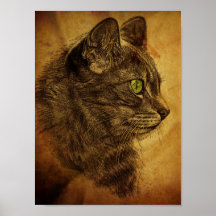 Den underbara katten print