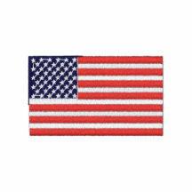 Den USA flagga broderade skjortan Polo Tröja