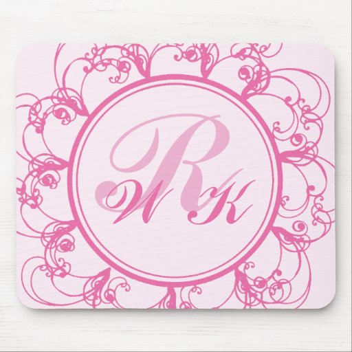 Den utsmyckade Monogrammed musen vadderar Mus Matta
