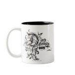 Den utsmyckade mörkerriddaren kaffe koppar