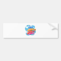 Den Valxart färgaden fiskar gåvavänskapdesign Bildekaler