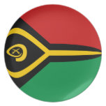Den vanuatiska Fisheye flagga pläterar Tallrik