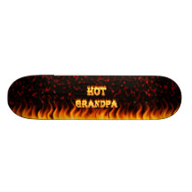 Den varma morfadern avfyrar och röd marmorheart. skate decks