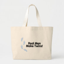 Den verkliga manar gör twillingar (pojkar) tote bag