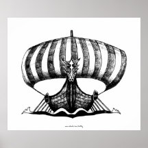Den Viking frakten skrivar affischen för bläckteck