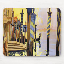 Den vintageVenedig italien reser Mousepad Mus Mattor