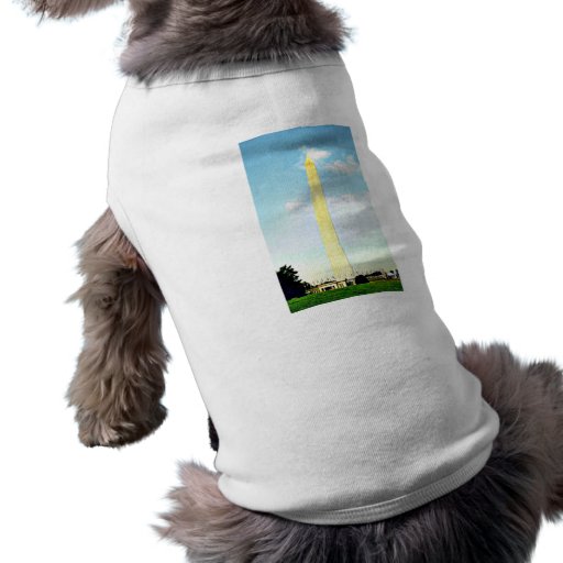 Den Washington monumentet Hund T-shirt