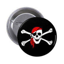 Den Yo Ho piraten knäppas Knappar Med Nål