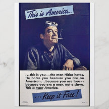 Denna är den Amerika behållan det fritt! Flyg Blad