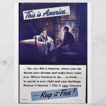 Denna är den Amerika behållan det fritt! Full Färg Flygblad