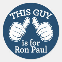 Denna grabb är för Ron Paul Rund Klistermärke