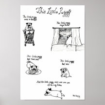 Denna lite Puggy Posters