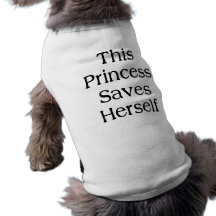 Denna Princess Sparande Hund Tee Shirt