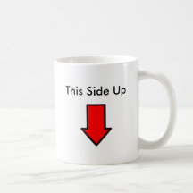 Denna sida upp kaffe kopp