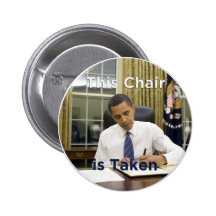 Denna stol tas Obama 2012 knäppas Knappar Med Nål