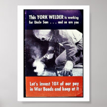 Denna York Welder är funktionsduglig för Uncle Sam Affischer