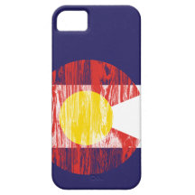 Denver för korn för Colorado statlig flagga Wood k iPhone 5 Fodral