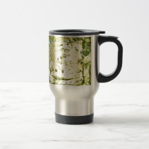 Des för radiell färgBlur konst för glöd för Digita Kaffe Mugg