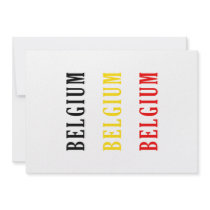 Design för Belgien textflagga
