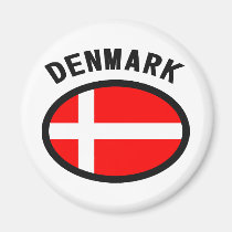 Design för Danmark flaggacoola! magneter