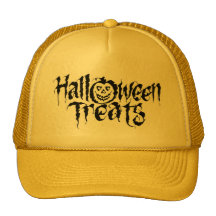 Design för happy halloweenbus eller godispumpa keps