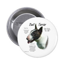 Design för historia för tjurTerrier (kulör) Pins