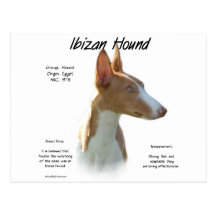 Design för Ibizan hundhistoria Vykort