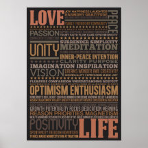 Design för konst "för kärlekliv" inspirera Motivat Affisch