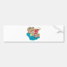 design för nalle för fars dag för bäst pappa för v bildekaler