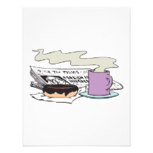 design för papper för för morgonkaffemunk och tidn kort för inbjudningar