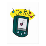 design för spelare mp3 vykort