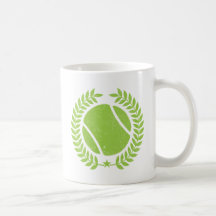 Design för tennisboll- och tennislagvintage mugg