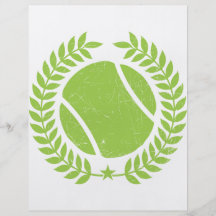 Design för tennisboll- och tennislagvintage personliga flygblad