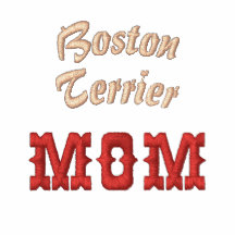 Design för text för Boston Terriermamma