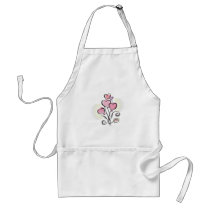 Design för valentindagblommor förkläden
