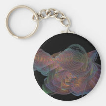 Design Keychain för Fractalkorallrev Nyckel Ring