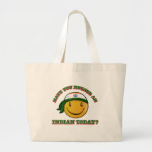 Designer för Indien smileyflagga Tote Bag
