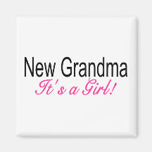 Dess ny mormor en flicka kylskåps magneter