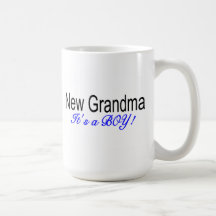 Dess ny mormor en pojke kaffe mugg