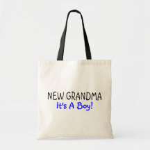Dess ny mormor en pojke tygkasse