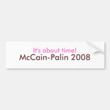 Det äger rum om tid! , McCain-Palin Bildekaler