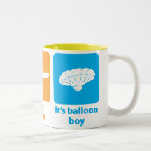 Det är ballongpojken! kaffe mugg