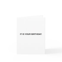 Det är din födelsedag.  Notera kortet