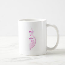 Det är en flicka! kaffe mugg
