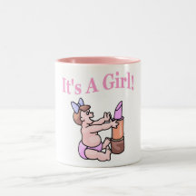 Det är en flicka (läppstift) kaffe mugg