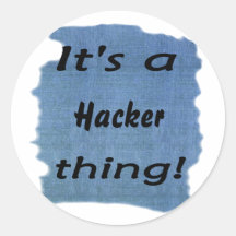 Det är en Hackersak! Klistermärken