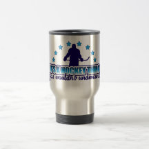 Det är en hockeysaktravel mug mugg